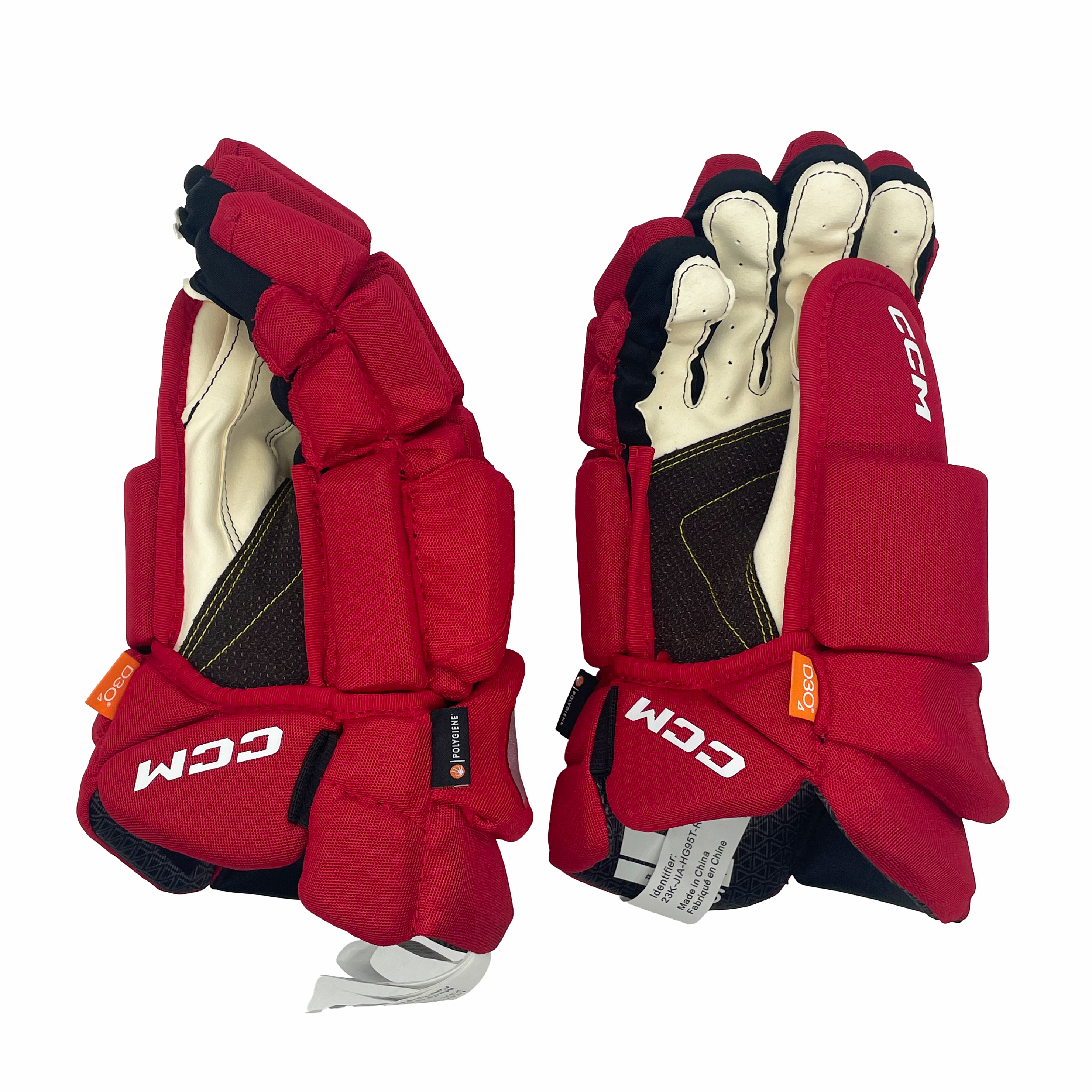 CCM HG95T - Gant de hockey Pro Stock (rouge/blanc)